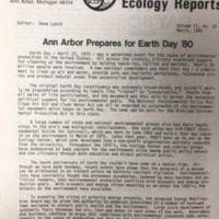 Ecology Center Earth Day 1980 Page 1