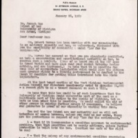 Letter from Joan Wolfe to Dr. Joseph Sax