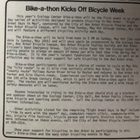 Ecology Center Bike-a-thon 1980