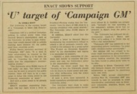 'U' target of 'Campaign GM'