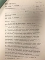 ENACT to U-M President Fleming Nov. 1969