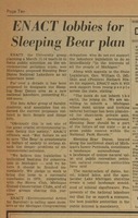 ENACT endorses Sleeping Bear