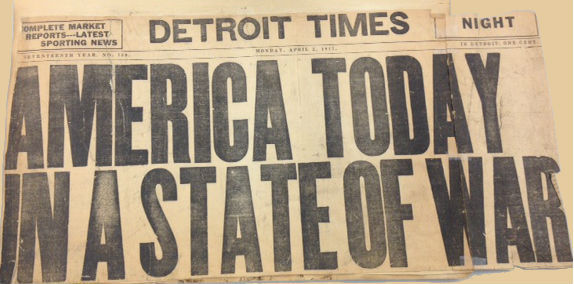 Detroit Times War Headline