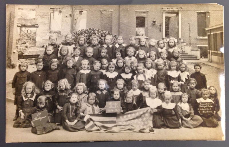 Belgian Relief Photograph, Girls