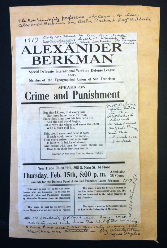 Alexander Berkman: Crime and Punishment