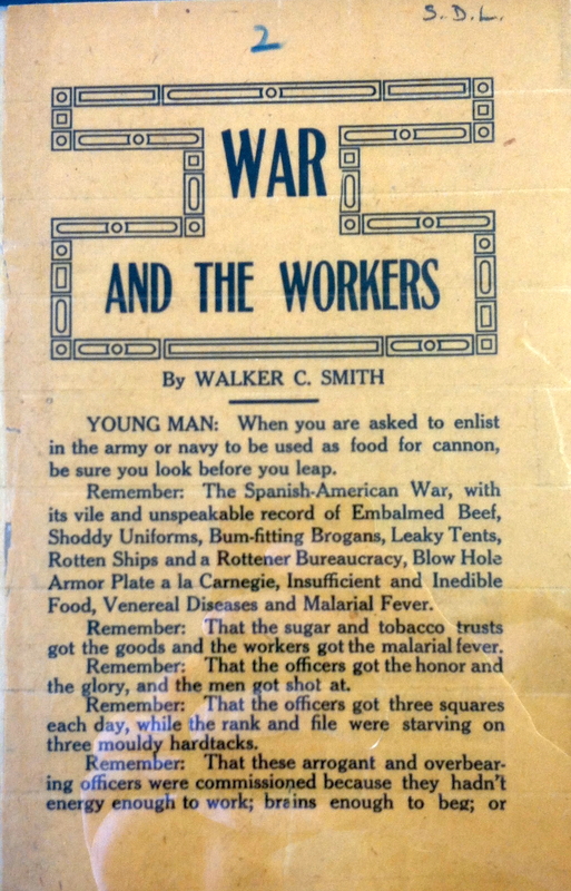 "War and the Workers" I.W.W. Pamphlet