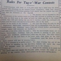 Rules for Tug-O-War Contests
