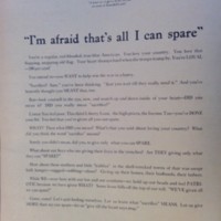"I'm Afraid That's All I Can Spare" Red Cross Ad