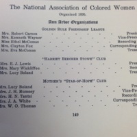National Association of Colored Women, Ann Arbor