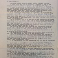 John Cyril Abbott Letter to his Mother, Aug 7 1918