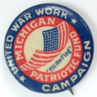 Michigan Patriotic Fund Button