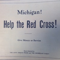 "Michigan! Help the Red Cross!" 