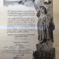 Lawton "For the Liberty Loan" Certificate