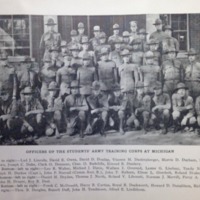 Officers of the  Student Army Training Corps at Michigan