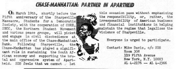 Chase-Manhattan: Partner in Apartheid