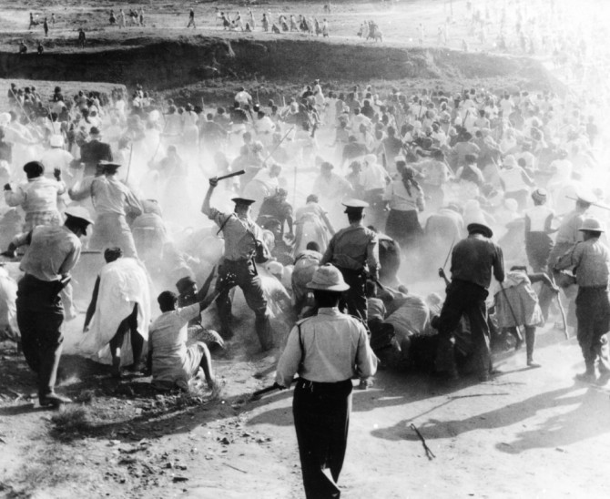 Police at Sharpeville Massacre 