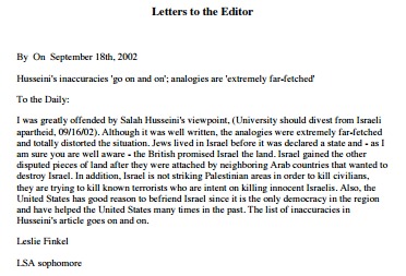 September 18th, 2002 Pro-Israel Letters to the Editor 
