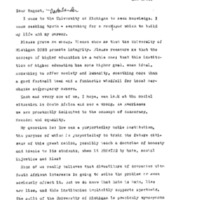 Letter to Regent Nederlander From An American Dream Trainee, 1979