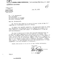 compliance letter from General Foods Corporation