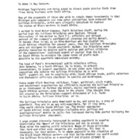 Open Letter from Former Employee of Ford Motor Company, 1983