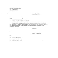 General Response Letter Regarding Divestment, March 29, 1983