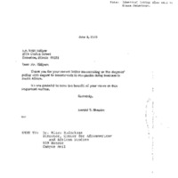 Correspondence between Whit Hillyer and Harold Shapiro Regarding the Regents Policy with Regard to Investments in Companies Doing Business in South Africa