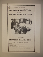 Don&#039;t Finance Michigan Education with South African Lives