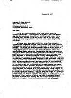 letter from Fleming to Magrath, Oct. 26, 1977