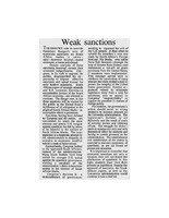 &quot;Weak Sanctions&quot; Michigan Daily Editorial
