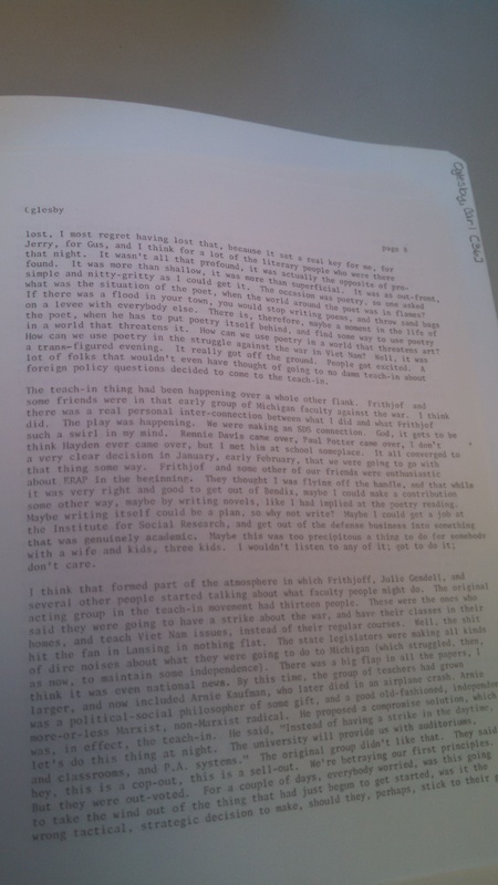 Carl Oglesby Interview page 8