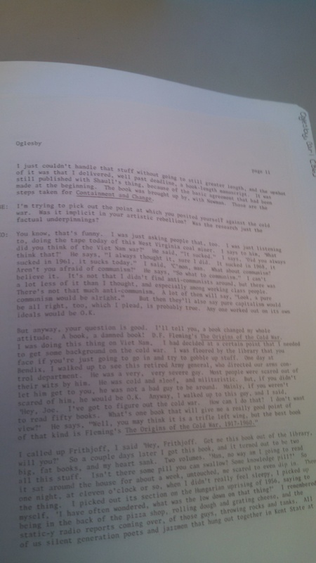 Carl Oglesby Interview page 11