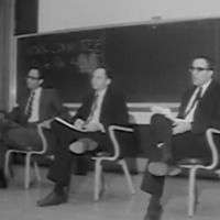 Faculty speakers at the 1965 U of M teach-in