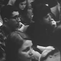 U of M students at the 1965 teach-in