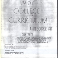 PREP Peace Curriculum 1963