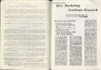 &quot;IDA: Marketing Academic Research&quot; by Cathy McAffee in  January 1968.
