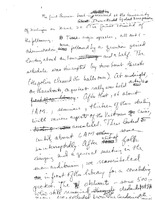 Arnold Kaufman handwritten notes about the 1965 teach-in