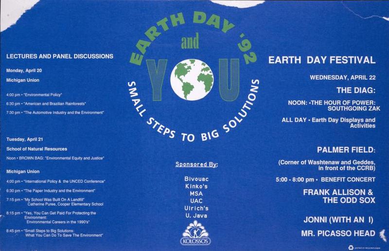 Earth Day 1992 Poster