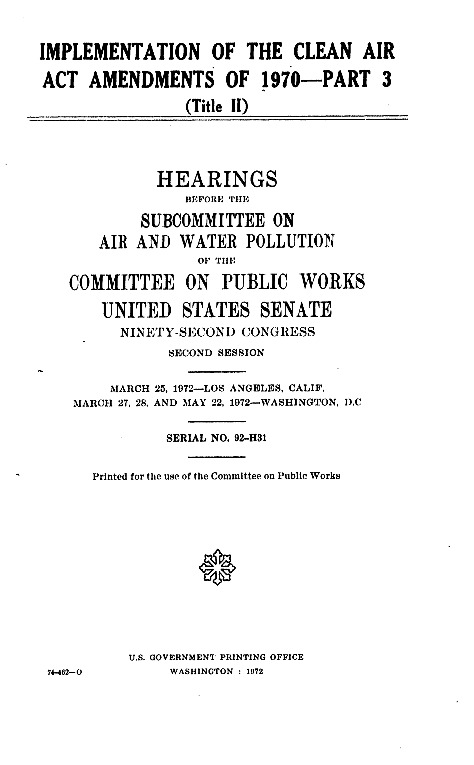 Clean Air Act implementation hearing heads of auto companies March 28, 1972 .pdf