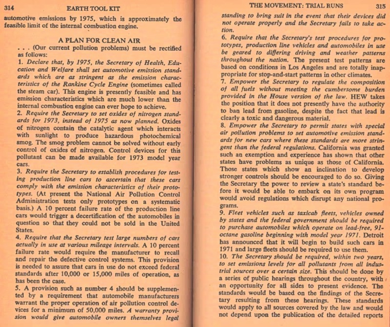 Environmental Action's Plan for Clean Air, 1970