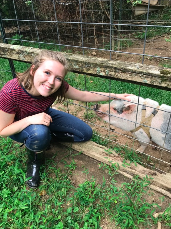 Amanda with Pig! 