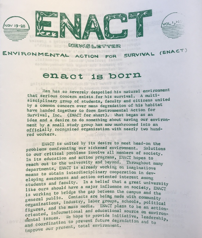 ENACT Newsletter Vol. 1, Nov 19-28