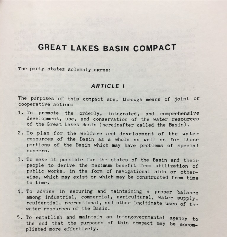 Great Lakes Basin Compact (1968)