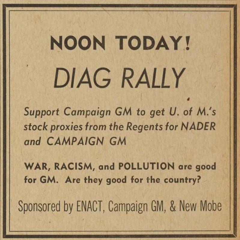 Campain GM Diag Rally in daily 5.15.1970.jpg