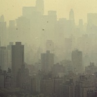 Skyscrapers of Manhattan Veiled in Smog.gif