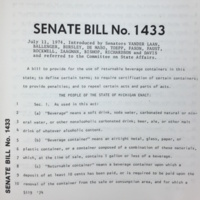 Senate's Version of the Bottle Bill