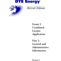 DTE Energy - Detroit Edison Fermi 3 COLA (General and Admin Information), Rev.pdf