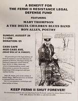 A Benefit for the Fermi II Resistance Legal Defense Fund