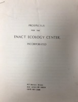 Prospectus for an Ecology Center