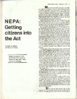 NEPA: Getting Citizens into the Act