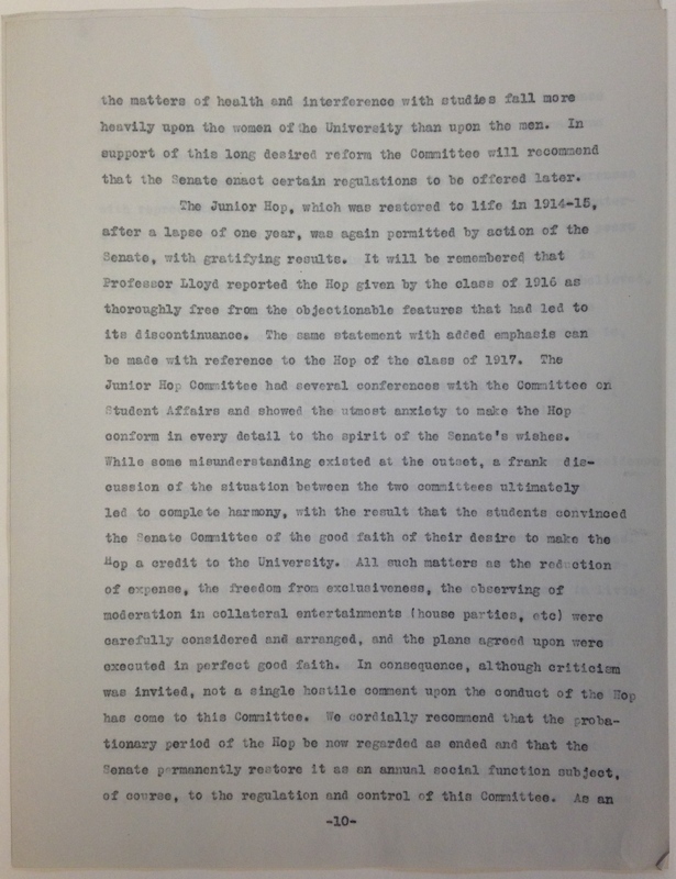 Annual Report of the Committee for Student Affairs, 1915-1916, pg. 10.jpg